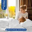 SONORO KATE 100% Egyptian Cotton Duvet Cover King Size, 1000 Thread Count Sateen Duvet Cover, Soft, Breathable Cotton Comforter Cover with Hidden Zipper Closure - 3 PC (White,King)