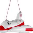 E-TING Santa Clothing Accessories Inflatable Aircraft Airplane Plane Ship Flying Boat for elf Doll Christmas DecorationDoll is not Included