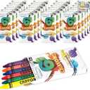 ArtCreativity Bulk Crayon Packs, 25 Sets of 6 Packs Total 150 Crayons Bulk Non-Toxic Individual Packs for Kids & Classroom Teachers, Easter Basket Stuffers, Crayons Party Favors for Toddlers
