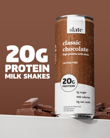Slate High Protein Milk Shake, French Vanilla, 20g Protein, Lactose-Free, Kosher, Keto Friendly, Gluten Free, 11 Fluid Ounce (Pack of 12) By 10APR 2026