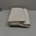 100% Blackout Shield Linen Blackout Curtains for Bedroom 84 Inches Long, Back Tab/Rod Pocket Living Room Drapes, Thermal Insulated Blackout Curtains 2 Panels Set, 50" W x 84" L, Cream