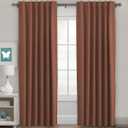 H.VERSAILTEX Blackout Curtains Thermal Insulated Window Treatment Panels Room Darkening Blackout Drapes for Living Room Back Tab/Rod Pocket Bedroom Draperies (2 Panels, Washed Spice, 52 x 96 Inch)