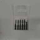 6 Packs Combination Drill & Taps Bit Set, Screw Tapping in SAE Size 6-32nc 8-32nc 10-32nc 10-24nc 12-24nc 1/4-20nc with Anti-Rust Black Coating, 1/4 Hex Shank and Storage Case