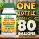 Organic Liquid Plant Food for Indoor Plants & Gardens, Natural NPK Fertilizer w/Beneficial Microbes, Rapid Results, Vegan, Best Value Super Concentrate, Smart Grower, Makes 80 Gallons (16 Fl Oz)