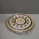 HapiRm Fruit Basket Kitchen Cart - 4-Tier Rolling Storage Cart with Wheels, Wood Top Utility Pantry Cart for Vegetables, Potatoes, Onions, Bread, Snacks (White)