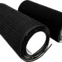 18cm (7' inch) Ultra Wide 1 Meters Long (1.09 Yards) Self Adhesive Hook and Loop Strips Set with Super Sticky Glue Nylon Fabric Fastener Black