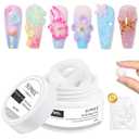 30g White Sculpting Gel for Nail Art Solid Builder Gel 3D Nail Gel Hard Extension Gel for Nails, Non Stick Hand Sculpting Nail Art Design Gel Modeling Salon Nail DIY at Home