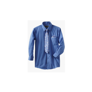 American Exchange boys Dress Shirt With Tie and Pocket Square Size 3