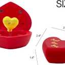 3 x Della Stella Heart Shaped Pop up Gift Box,Surprise Pop up Valentines Gift Box,Birthday or Valentine's Day Gifts for Classroom,Wife,Girlfriend