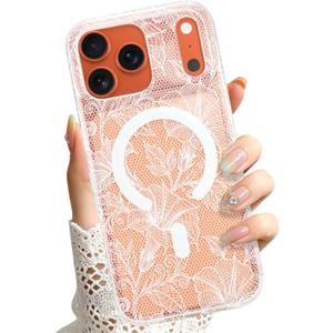 Magnetic for iPhone 17 Pro Case, Flower