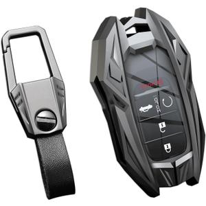 for Honda Key Fob Cover,Keychain,Zinc Alloy Protection Car Key Case for Accord HR-V CR-V Civic Pilot Sport Touring SI EX EX-L Holder Smart Remote Keyshell Accessories(for Honda Style B Grey)
