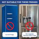 2 Pcs Acrylic Magnetic Dry Erase Board for Fridge, 12"X8" Clear Magnetic to Do List White Board, Acrylic Dry Erase to Do List for Refrigerator, Magnet Whiteboard with 6 Markers