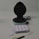 Baker's Friend Cake Pop Maker Machine Set with Cake Pop Stand, Sticks & Fork Tool, 12 Cake Pops Capacity, Aquamarine