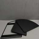 Puricon Bathroom Counter Organizer, 2 Tier Corner Countertop Storage Shelf Bathroom Sink Organizer, Wood Triangle Bathroom Organization for Skincare Kitchen Vanitity -Black