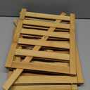 Shoe Rack, 3-Tier Bamboo Stackable Shelf Storage Organizer, Stand for Closet, Entryway, Hallway, Bathroom and Living RoomNatural