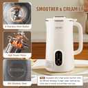 10 in 1 Almond Milk Maker & Nut Milk Maker Machine, 35oz Automatic Soy, Oat, Coconut Milk, Juice & Porridge Maker with 8 Blades, Delay Start, Keep Warm, Boil Water, Self-Cleaning, Cream