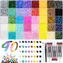 40000+Pcs Resin Jelly Rhinestones for Bedazzling, 3mm Multicolor Flat Back Gems Bedazzler Kit with 3Pcs 10ml B7000 Jewelry Glue, Colorful Bulk Jewels for Book Shoes Crafts Tumblers Nail Art DIY