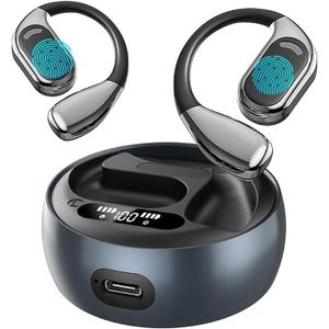 Wireless Earbuds, Real-Time AI Translation Earbuds,144 Languages Language Translator Earbuds, AI Wireless Bluetooth Headphones, Translating Earbuds, Ear Pods Wireless, Perfect for Travel, Business (M76-Black)
