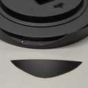 AKCISOT Wall Clock, Modern Small Wall Clocks Battery Operated 8 Inch, Silent Non-Ticking Analog Classic for Office, Home, Bathroom, Kitchen, Bedroom, School (Black)