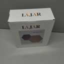 LAJAR 8 Pcs Self Adhesive Felt Bulletin Board Tiles (Large), Hexagon Color Felt Pin Board Wall Tiles for Photos, Pictures, Memos (Camel Large)