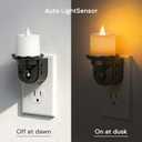 L LOHAS LED Flameless Candle Night Light, Flicker Night Lights Plug in