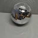 Alytimes Mirror Disco Ball - 8-Inch Cool and Fun Silver Hanging Party Disco Ball Big Party Decorations, Party Design