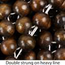Natural Wood Beaded Seat Cover Massaging Cooling Cushion for Car Truck. Keeps The Back from Getting Sweaty While Driving. Makes Driving More Bearable and Less Painful On Long Trips