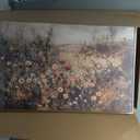 OIQArtOIQ Vintage Wildflowers Landscape Wall Art Framed Floral Natural Scenery Oil Painting Canvas Prints Country Farmhouse Fall Decor Pictures Kitchen Bedroom Living Room Bathroom 