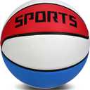 KUYOTQ Kids Youth Adult Size 3/4/5/6/7 (22/25.5/27.5/28.5/29.5") Basketball Premium Rubber or Faux Leather Basketball Indoor Outdoor Basketball for Boys Girls Womens Mens Basketball Gifts (Deflated)