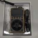 Bluetooth AM FM Shortwave Radio with NOAA Weather Alert,1250mAh Rechargeable Portable Pocket Radio with Best Reception,5W Big Speaker, Digital Tuner and Earphone,Support SD Card and USB PlayerBrown