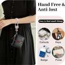 Phone Wrist Strap for Men Handmade Phone Charms Strap with Natural Stones for Handfree Convenience (1 Champagne- Butterfly & Moon)