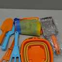 Dreamon Beach Toys, 2 Packs Travel Sand Toys for Kids Ages 4-8 | 10 PCS Sandcastle Building Kit with Collapsible Bucket, Mesh Bag, Sand Sifter, Shovel & Rake, Beach Essentials for Kids