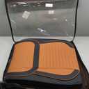 LINGVIDO Universal Car Seat Cover, Breathable and Waterproof Faux Leather Automotive Seat Covers for Cars SUV Sedan (Front seat, Brown & Black)