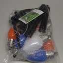 10 Pack Large C9 Christmas Decorations Outdoor Waterproof, Solar C9 Christmas Lights Outdoor with 2 Modes, Solar Pathway Lights for Outside Party Yard Lawn Patio Walkway Xmas Decoration (Multicolor)