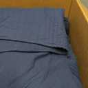 WDCOZY 100% Cotton King Size Quilt Set, Channel Pick Stitch, Navy Blue