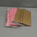 6 Gold & 6 Pink Gift Boxes with Lids,12 Pcs Beautiful Squared Boxes with Ribbons and Lids Perfect for Christmas Gift Box, New Year Gift Box4x4x4 Inch