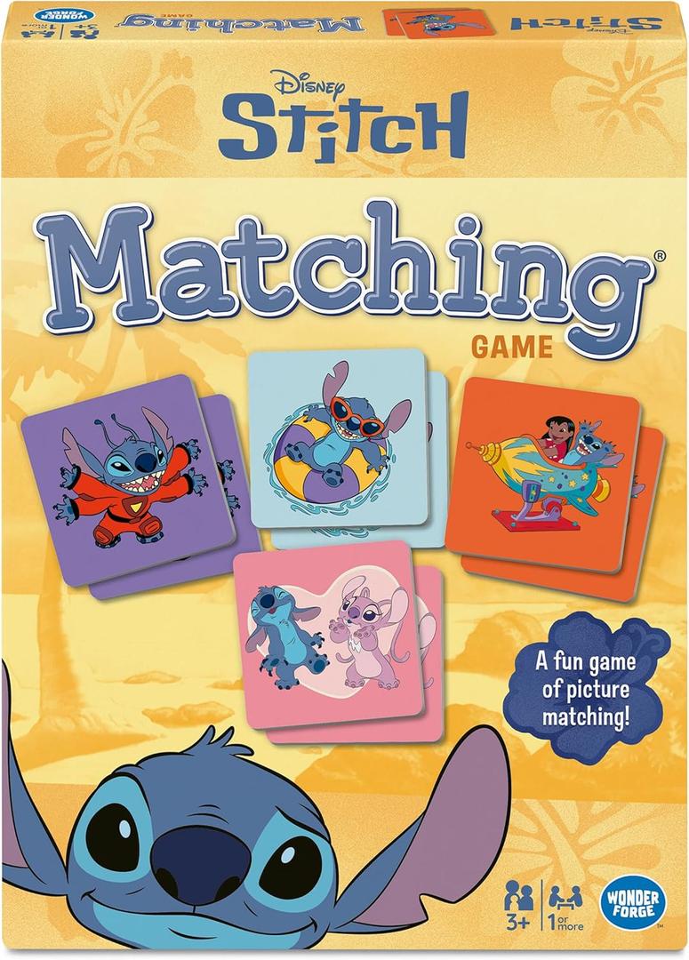 Wonder Forge Disney Stitch Matching Game - Engaging Memory Game for Toddlers and Preschoolers - Fun and Educational for Ages 3+