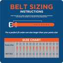 Western Belt without buckle for men  Full Grain Leather Cowboy Belts for jeans - One Piece Leather strap belt (Brown)