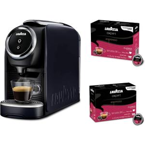 Lavazza Classy Mini Coffee Maker 72 Count Classico Espresso Capsules Compact Single-Serve Machine for Espresso & Lungo Compatible Expert Pods