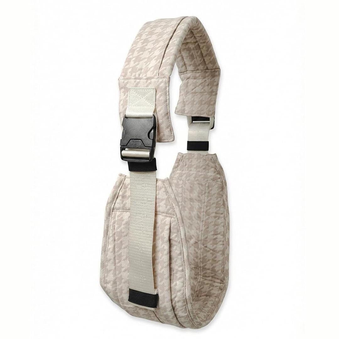 AUYEAZGO Toddler Carrier, Baby Sling Carrier - Premium Cotton, Large Seat & Back Support, with Large Pocket, One Size Fits Most, Ideal for 6-48 Months (16-44 lbs), Houndstooth, Medium