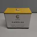 Candle Charisma 50 Yellow Spell Candles - 4" Unscented Paraffin Chime Candles, Smokeless & Dripless, Colored Candles, Long Burn Time 1/2 Inch Taper Candles for Rituals, and Parties
