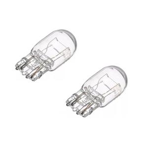 Fugedox 2 PCS T20 7443 1891 21/5W Clear Glass Turn Signal Stop Brake Tail Light-Bulbs - DRL Indicator Light Micro Bulb Parts, Automotive Universal Lighting Accessory, for Cars (White)