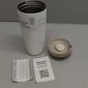 Owala SmoothSip Slider Insulated Stainless Steel Coffee Tumbler, Reusable Iced Coffee Cup, Hot Coffee Travel Mug, BPA Free 20 oz, Vanilla Bean