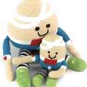 Pebble | Handmade Humpty Dumpty | Crochet | Fair Trade | Pretend | Imaginative Play | Rattle | Machine Washable