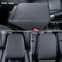 Center Console Armrest Cover Compatible with Jeep Wrangler JL/JLU 2018-2024 2025 2026 and Jeep Gladiator JT Truck 2020-2023 2024 2025 2026, Accessories PU Leather Cushion Protector Pad(Not for JK/JKU)