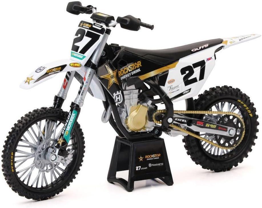 New-Ray Toys 1:12 Team Rockstar Husqvarna Malcom Stewart FC450 (Black)