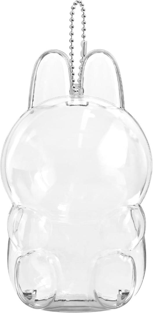 Protective Case, High Clear Case Cover for 17cm Doll, Acrylic Display Box with Keychains (Doll Not Include) (Seat)