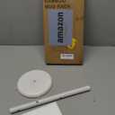 Wisuce White Coffee Mug Tree, Updated Thick Bamboo Mug Holder Base,Coffee Cup Stand Mug Holders with 6 Hooks for Countertop Organizer Stand