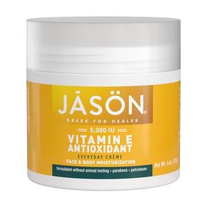 JASON Vitamin E 5,000 IU Moisturizing Crème, For Face and Body, 4 Fluid Ounces