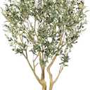 Realead 6ft Olive Trees Artificial Indoor - Large Faux Olive Tree with Realistic Leaves and Olives - Full and Grand Design Fake Olive Tree with Sturdy Base for Indoor Outdoor Office Decor